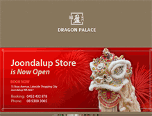 Tablet Screenshot of dragonpalace.com.au